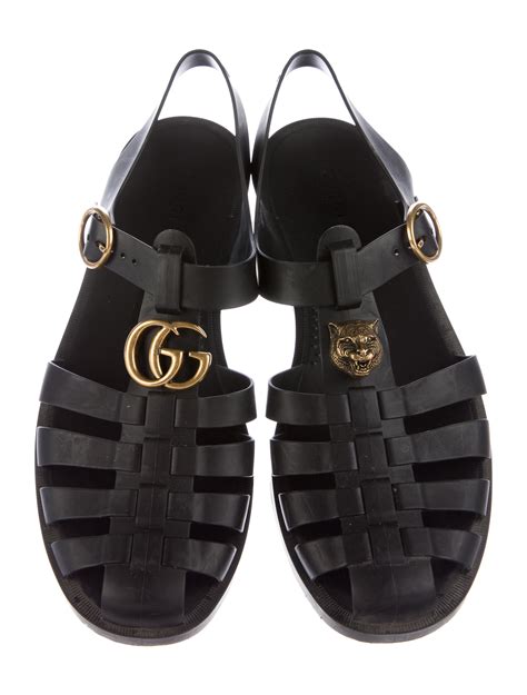 gucci sandals logo|authentic Gucci sandals women.